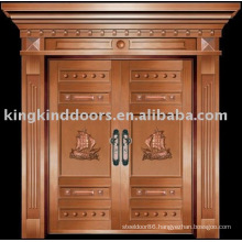 luxury copper door villa door exterior door double door KK-703